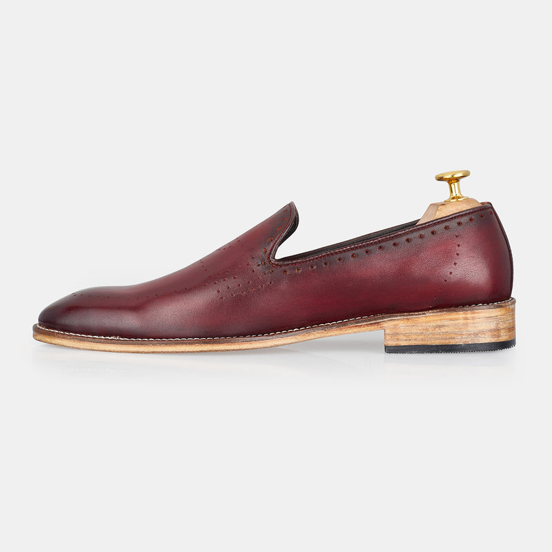 Dark Red Heinz Loafers