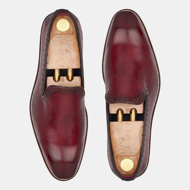 Dark Red Heinz Loafers