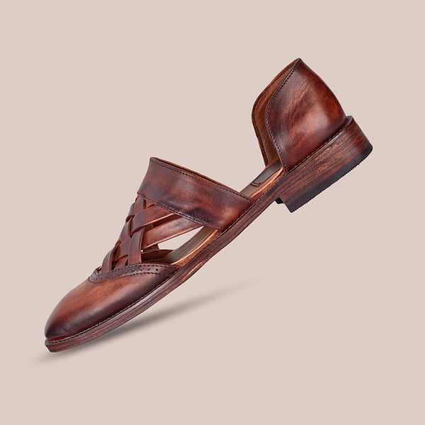 Coffee Woad oak Marriage Shoes