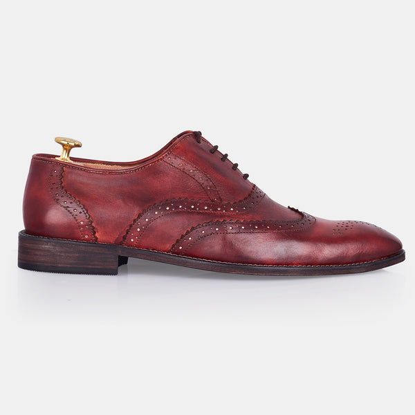 Red Brown Ethan Baker Brock Shoes