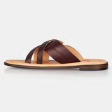 Brown Leather Slipper