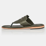 Green Running Leather Slipper